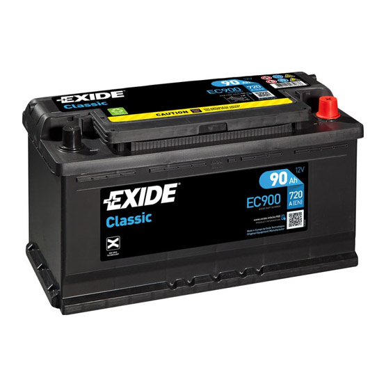 Exide Classic EC900 90 A/h 720 A R+ 353x175x190 мм - 1