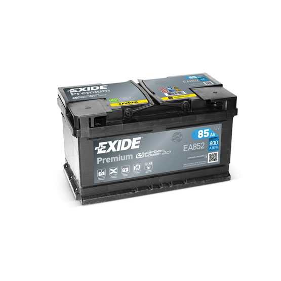 Exide Premium EA852 85 A/h 800A R+ 315x175x175 мм (низкий) - 1