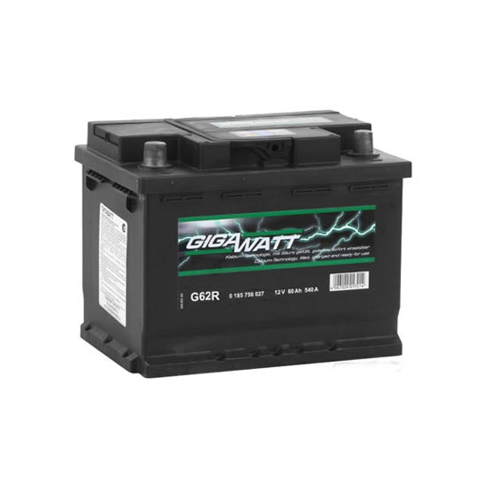Gigawatt G62R 60 A/h 540 A R+ 242x175x190 мм - 1