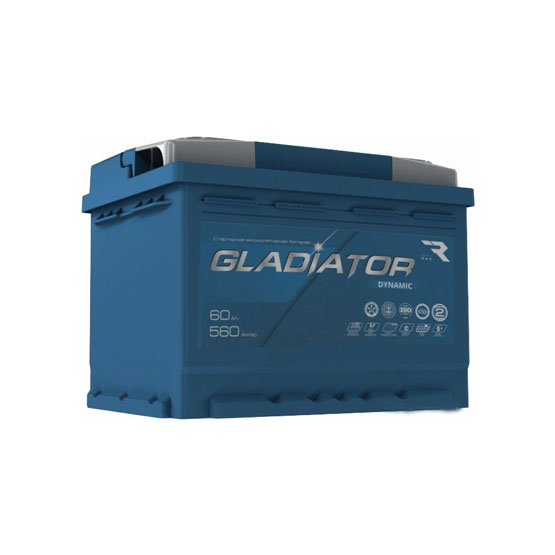 Gladiator Dynamic 60 R 60 A/h 560 A R+ 242x175x190 мм - 1