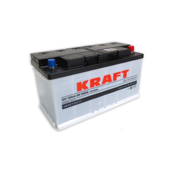 Kraft 100 A/h 1000 A R+ 353x175x190 мм - 1
