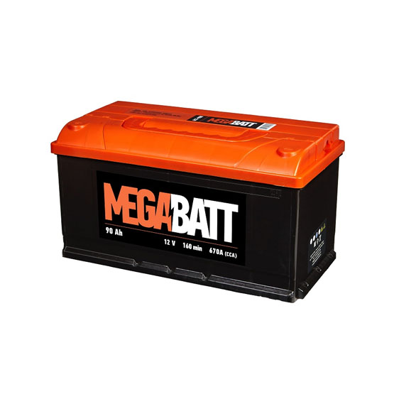 Mega Batt 6CT-90e 90 A/h 670 A R+ 353x175x190 мм - 1