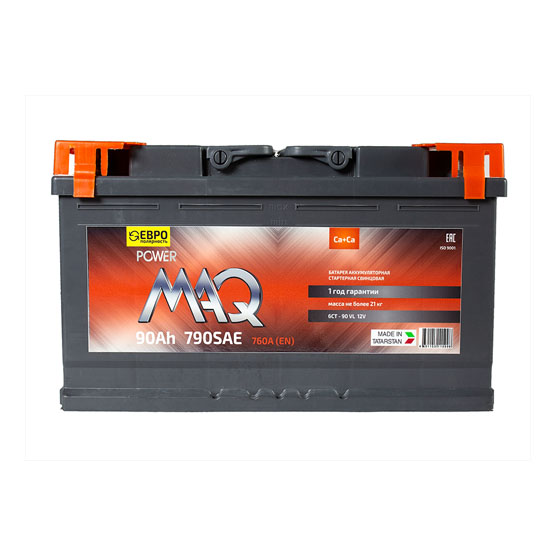 POWERMAQ 6CT-90 90 A/h 790 A L+ 353x175x190 мм - 2