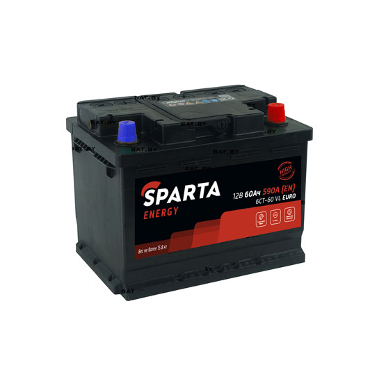 Sparta Energy LB 60 A/h 590 А R+ 242x175x175 мм - 1