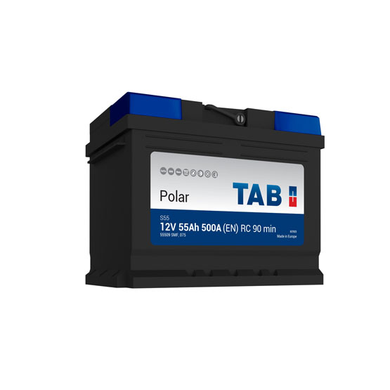 TAB Polar 55 A/h 500 A R+ 242x175x190 мм - 1