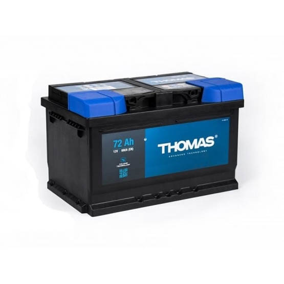 Thomas 72 A/h 720 A R+ 278x175x175 мм (низкий) - 1