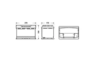 Varta Silver Dynamic E44 77 А/h 780 А R+ 278x175x190 мм - 3