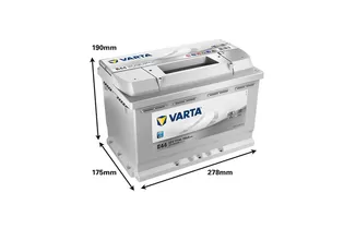 Varta Silver Dynamic E44 77 А/h 780 А R+ 278x175x190 мм - 5