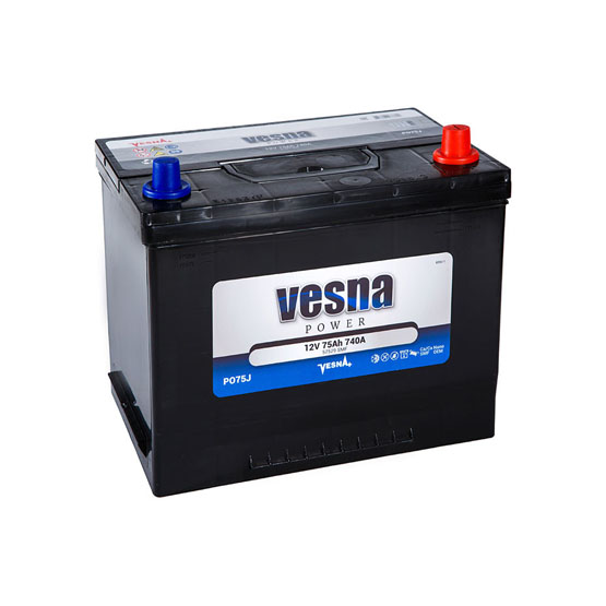 Vesna Power Asia PO75J 75 A/h 740 A R+ 260x170x220 мм - 1