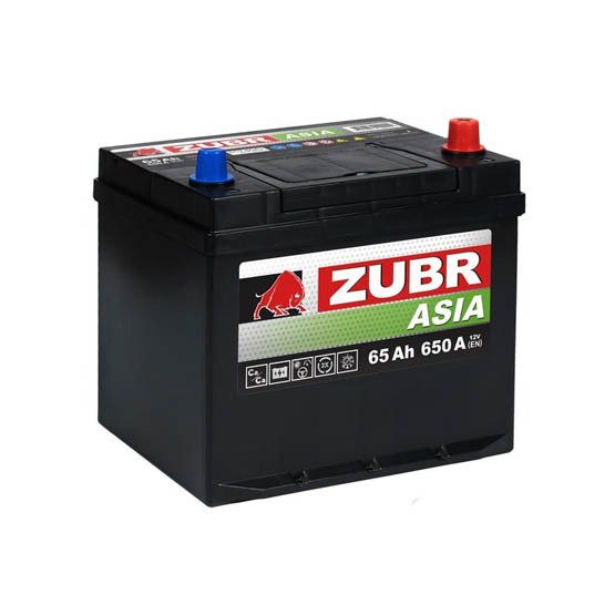 Zubr Asia Premium 65 A/h 650 A R+ 230x172x220 мм - 1