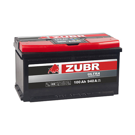 Zubr Ultra 100 A/h 940 А R+ 353x175x190 мм - 1