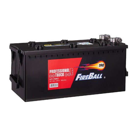 Fireball 190 A/h 1150 А L+ (6СТ-190) 513x223x223 мм - 1