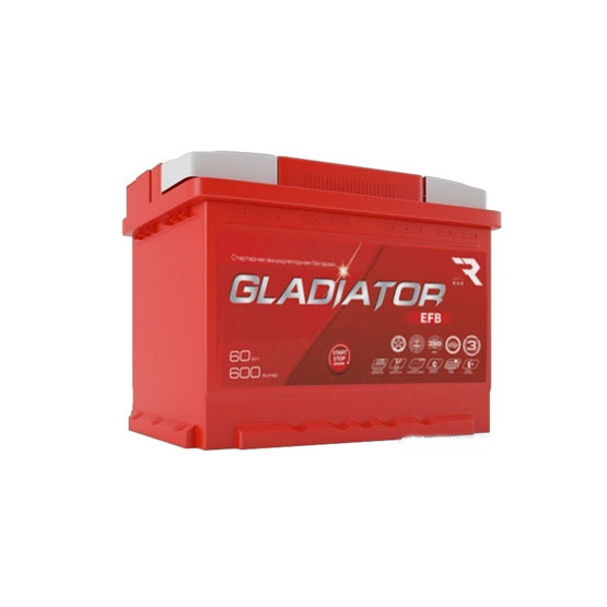 Gladiator EFB 60 A/h 600 A R+ 242x175x190 мм - 1