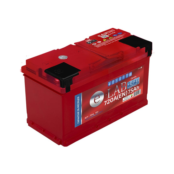 ELAB +EFB 75 A/h 720 A L+ 278x175x190 мм - 1