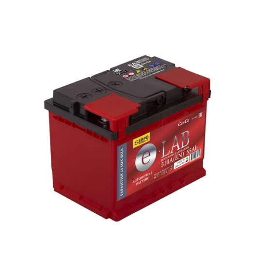 E-Lab 6CT-55 55 A/h 510 A R+ 242x175x190 мм - 1