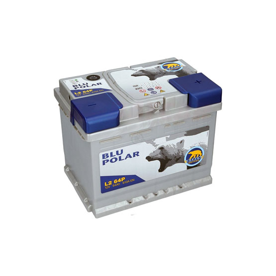 Baren Polar Blu 64 A/h 610 А R+ (7905623) 242x175x190 мм - 1