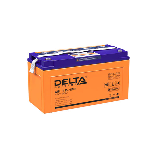 Аккумулятор Delta GEL 12-120 (12В/120А·ч) - 1