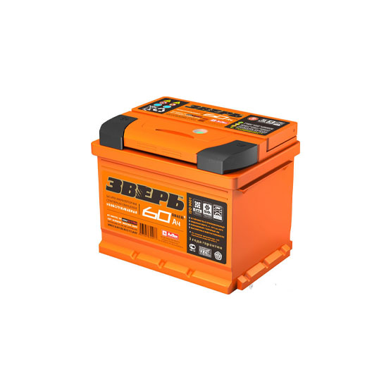Зверь 6СТ-60 АЗУ R 60 A/h 650 A R+ 242x175x190 мм - 1