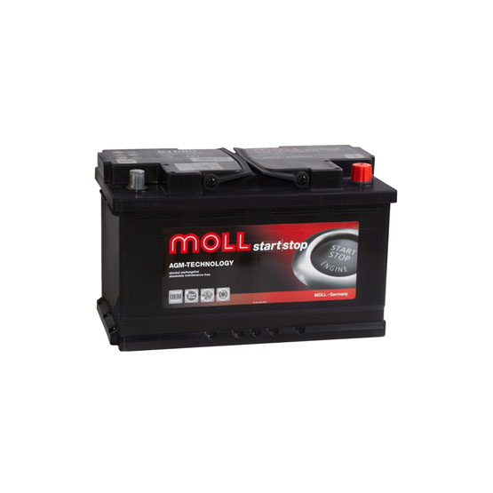 MOLL M3+ AGM 70 A/h 760 А R+ 278x175x190 мм - 1