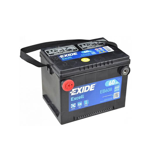 Exide Excell EB608 American 60 A/h 640 A L+ 230x180x186 мм - 1