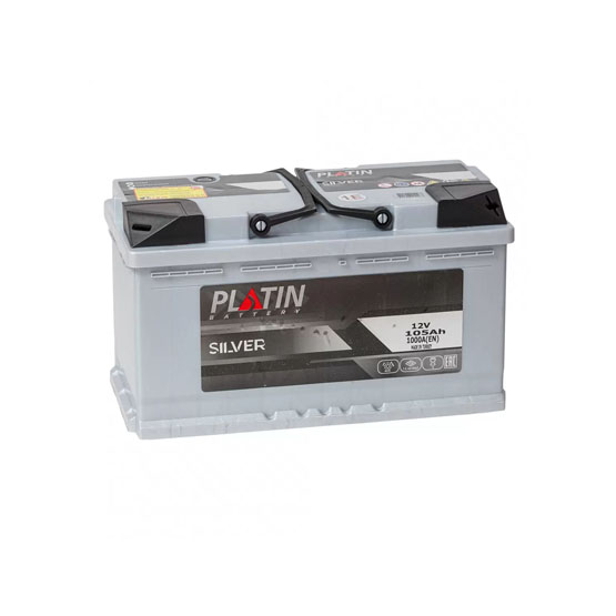 PLATIN Silver 105 A/h 1000 A R+ 353x175x190 мм - 1