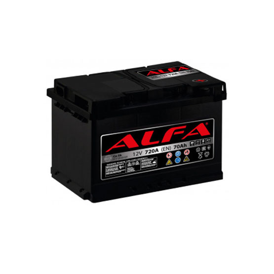 ALFA Hybrid 70 A/h 720 A R+ 278x175x190 мм - 1