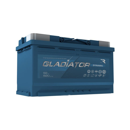 Gladiator Dynamic 92 R 92 A/h 820 A R+ 353x175x190 мм - 1