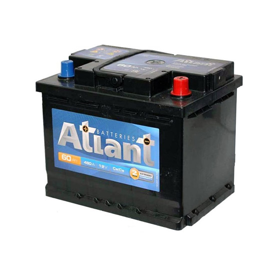 Atlant 60 A/h 480 A R+ 242x175x190 мм - 1