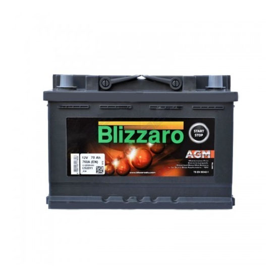 Blizzaro AGM Start&Stop 70 A/h 760 А R+ 278x175x190 мм - 2