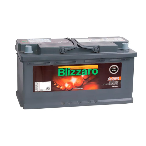 Blizzaro AGM Start&Stop 105 A/h 950 A R+ 393x175x190 мм - 1