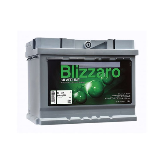 Blizzaro Silverline LB 60 A/h 540 A R+ 242x175x175 мм - 1