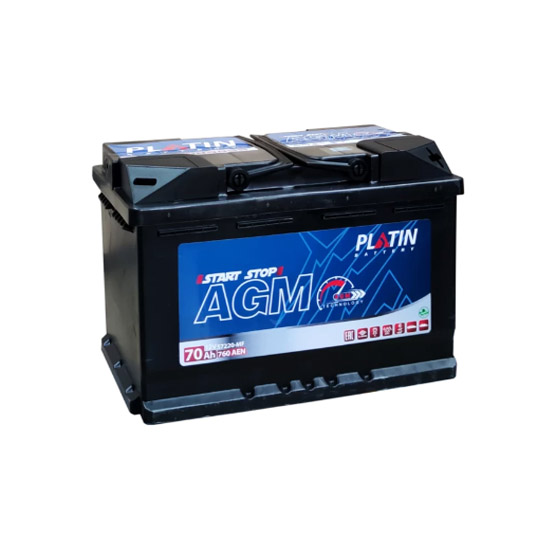 PLATIN AGM 70 A/h 760 A R+ 278x175x190 мм - 1