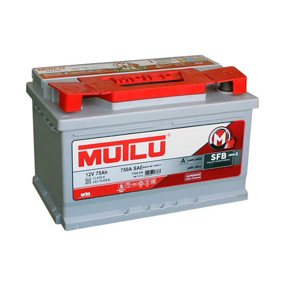 MUTLU 75 А/h 720 А R+ 278x175x190 мм - 1