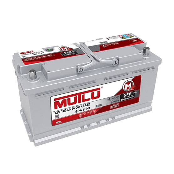 MUTLU 110 А/h 850 А R+ 393x175x190 мм - 1