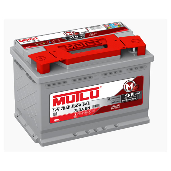 MUTLU LB 78 А/h 780 А R+ 278x175x175 мм - 1