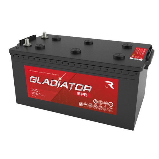 Gladiator EFB 240 A/h 1650 А L+ 518x275x242 мм - 1
