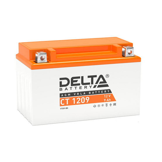 Delta AGM СТ 1209 9 A/h 135 A L+ 152x87x107 мм - 1