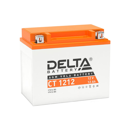 Delta AGM СТ 1212 12 A/h 180 A L+ 150x86x131 мм - 1