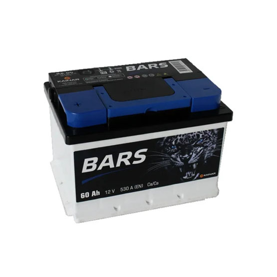 Bars Silver 60 A/h 530 A R+ (Низкий) 242x175x175 мм - 1
