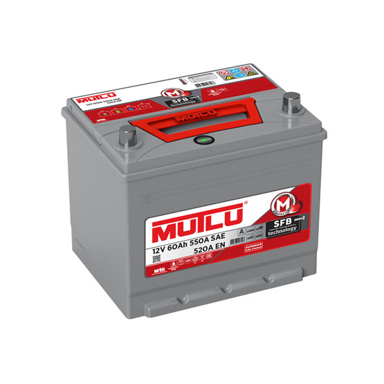 MUTLU JIS 60 А/h 520 А R+ 230x175x200 мм - 1