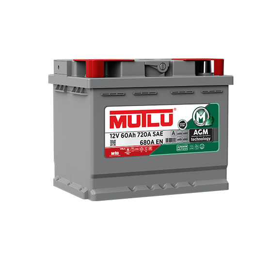 MUTLU AGM 60 A/h 680 А R+ 242x175x190 мм - 1