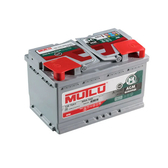 MUTLU AGM 70 A/h 760 А R+ 278x175x190 мм - 1