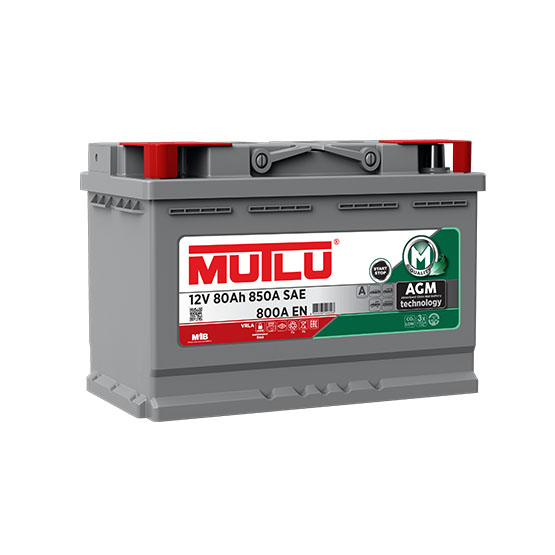 MUTLU AGM 80 A/h 800 А R+ 315x175x190 мм - 1