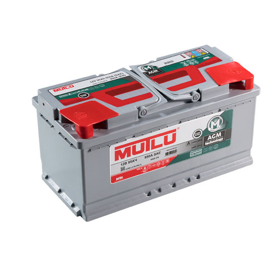 MUTLU AGM 95 A/h 850 А R+ 353x175x190 мм - 1