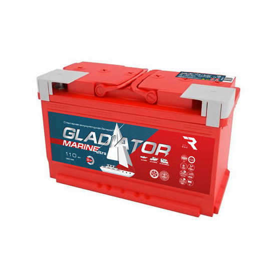 Gladiator Marine Ultra 100 A/h 353x175x190 мм (лодочный) - 1