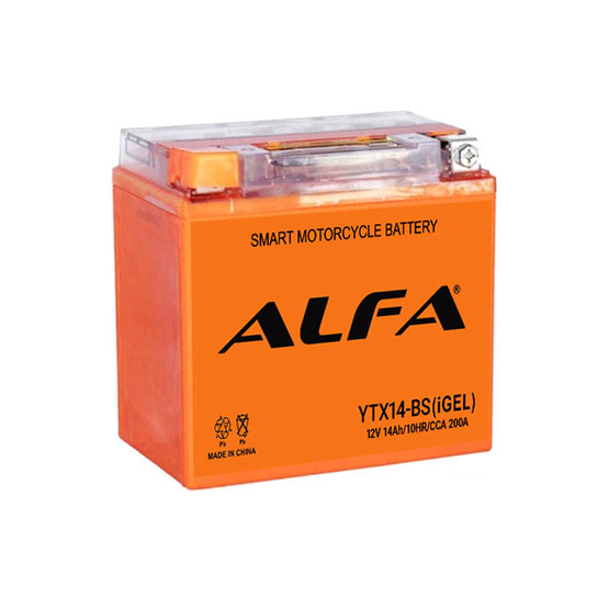 Alfa iGel YTX14-BS 14 A/h 200 A L+ 150x87x148 мм - 1