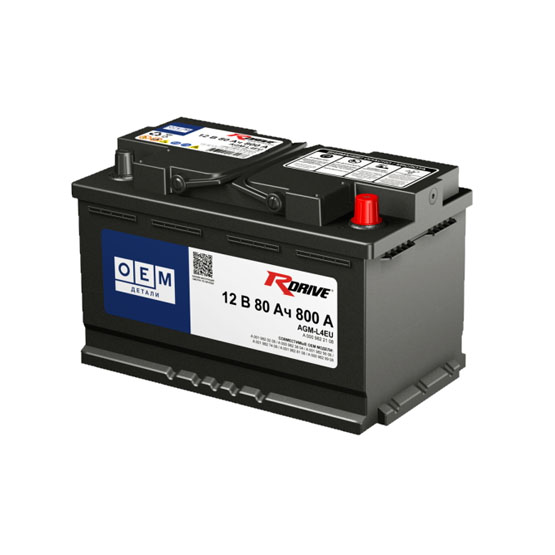 RDrive OEM AGM-L4EU 80 A/h 800 А R+ 315x175x190 мм - 1