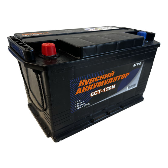 Курский аккумулятор 6CT-120 120 A/h 1000 А L+ 350x175x230 мм - 1