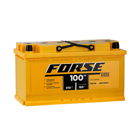 Forse 100 R 100 A/h 910 A R+ 353x175x190 мм - 1