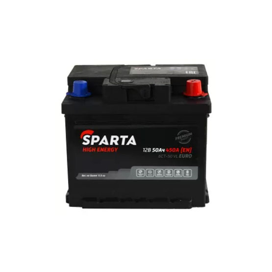 Sparta High Energy 50 A/h 450 А R+ 207x175x175 мм - 2
